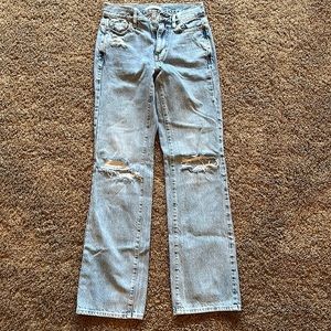 Vintage boot, cut PacSun denim jeans